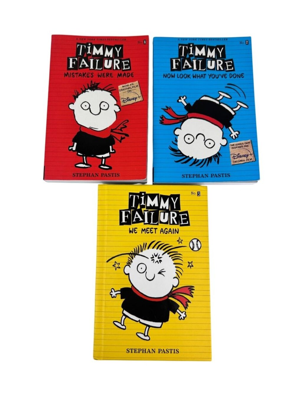 Timmy Failure Books 1 2 & 3 Stephan Pastis Age 8-12 Chapter Book Illustrated
